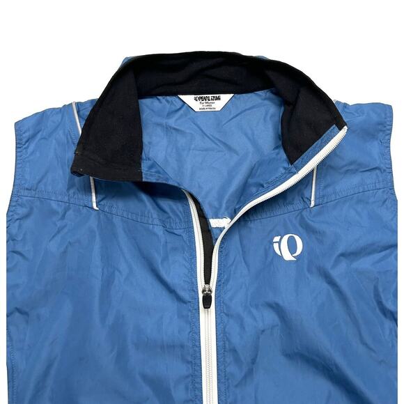 Pearl Izumi Windbreaker Cycling Vest Womens Size XL Blue Full Zip Vintage - Picture 3 of 5